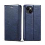 For iPhone 14 LC.IMEEKE RFID Anti-theft Leather Phone Case(Blue)