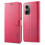 For Xiaomi Redmi 10 5G LC.IMEEKE Calf Texture Leather Phone Case(Red)