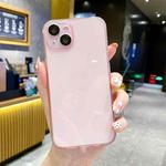 For iPhone 14 Pro Lens Protection Transparent TPU Phone Case(Pink)