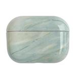 For AirPods Pro 2 Marble Pattern Wireless Earphone Protective Case(Grey Blue)