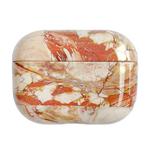 For AirPods Pro 2 Marble Pattern Wireless Earphone Protective Case(Brown)