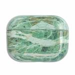 For AirPods Pro 2 Marble Pattern Wireless Earphone Protective Case(Green)