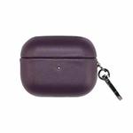 For Apple AirPods 3 PU Leather Wireless Bluetooth Earphone Protective Case(Crimson Cherry)