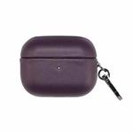For Apple AirPods Pro 2 PU Leather Wireless Bluetooth Earphone Protective Case(Crimson Cherry)