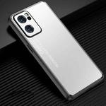 For OPPO Reno7 Frosted Metal Phone Case(Silver)