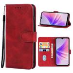 For OPPO A77s Leather Phone Case(Red)