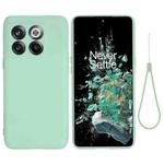 For OnePlus 10T 5G / ACE Pro Pure Color Liquid Silicone Shockproof Phone Case(Green)
