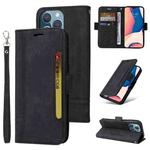For iPhone 14 Pro Max BETOPNICE Dual-side Buckle Leather Phone Case(Black)