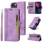For iPhone 13 mini BETOPNICE Dual-side Buckle Leather Phone Case(Purple)