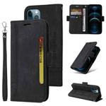 For iPhone 12 mini BETOPNICE Dual-side Buckle Leather Phone Case(Black)