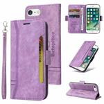 For iPhone 7 Plus / 8 Plus BETOPNICE Dual-side Buckle Leather Phone Case(Purple)