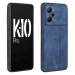 For OPPO K10 Pro 5G AZNS 3D Embossed Skin Feel Phone Case(Sapphire Blue)