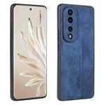 For Honor 70 AZNS 3D Embossed Skin Feel Phone Case(Sapphire Blue)