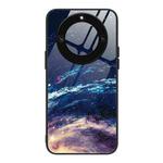For Honor X40 Colorful Painted Glass Phone Case(Starry Sky)