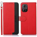 For Xiaomi Poco M4 5G KHAZNEH Litchi Texture Leather RFID Phone Case(Red)