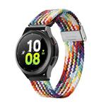 For Samsung Watch DUX DUCIS 22mm Braided Nylon Elastic Watch Band(Rainbow)