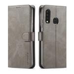 For Galaxy A70e LC.IMEEKE Calf Texture Horizontal Flip Leather Case, with Holder & Card Slots & Wallet & Photo Frame(Grey)