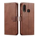 For Galaxy A70e LC.IMEEKE Calf Texture Horizontal Flip Leather Case, with Holder & Card Slots & Wallet & Photo Frame(Coffee)