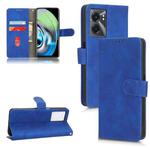 For Realme V23 5G / OPPO A57 5G Skin Feel Magnetic Flip Leather Phone Case(Blue)