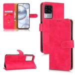 For Cubot X50 Skin Feel Magnetic Flip Leather Phone Case(Rose Red)