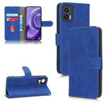 For Motorola Edge 30 Lite / 30 Neo Skin Feel Magnetic Flip Leather Phone Case(Blue)