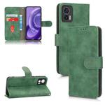 For Motorola Edge 30 Lite / 30 Neo Skin Feel Magnetic Flip Leather Phone Case(Green)