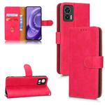 For Motorola Edge 30 Lite / 30 Neo Skin Feel Magnetic Flip Leather Phone Case(Rose Red)