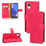 For Samsung Galaxy A23e 5G / A23 5G / A23s JP Version Skin Feel Magnetic Flip Leather Phone Case(Rose Red)