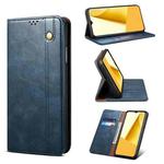 For vivo Y16 4G Global/Y02s 4G Global Oil Wax Crazy Horse Texture Leather Phone Case(Blue)