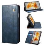 For Huawei Mate 50 Oil Wax Crazy Horse Texture Leather Phone Case(Blue)