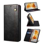For Huawei Mate 50 Oil Wax Crazy Horse Texture Leather Phone Case(Black)
