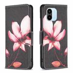For Xiaomi Redmi A1 / A1+ Colored Drawing Pattern Flip Leather Phone Case(Lotus)