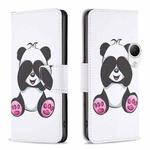 For Samsung Galaxy A23e 5G Colored Drawing Pattern Flip Leather Phone Case(Panda)