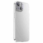 For iPhone 14 PC Crystal Clear Frosted Phone Case(White)