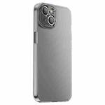 For iPhone 14 PC Crystal Clear Frosted Phone Case(Black)