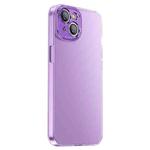 For iPhone 14 PC Crystal Clear Frosted Phone Case(Purple)