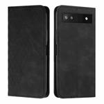 For Google Pixel 6a Skin Feel Magnetic Leather Phone Case(Black)