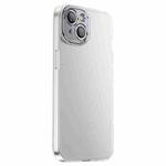 For iPhone 13 PC Crystal Clear Frosted Phone Case(White)