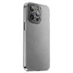 For iPhone 13 Pro Max PC Crystal Clear Frosted Phone Case(Black)