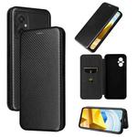 For Xiaomi Poco M5 4G Carbon Fiber Texture Leather Phone Case(Black)