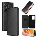 For ZTE Axon 40 Pro Carbon Fiber Texture Leather Phone Case(Black)