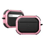 For AirPods Pro 2 Wireless Earphones Shockproof Thunder Mecha TPU Protective Case(Pink)