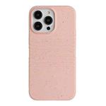 For iPhone 15 Pro Max Wheat Straw Material Degradable TPU Phone Case(Pink)