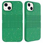 For iPhone 15 Plus Wheat Straw Material Degradable TPU Phone Case(Dark Green)