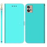 For Motorola Moto G32 Imitated Mirror Surface Flip Leather Phone Case(Mint Green)