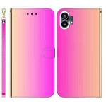 For Nothing Phone 1 Imitated Mirror Surface Flip Leather Phone Case(Gradient Color)