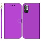 For Xiaomi Redmi Note 11T Pro / 11T Pro+ 5G Imitated Mirror Surface Flip Leather Phone Case(Purple)