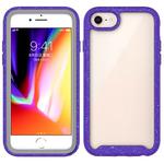 For iPhone SE 2022 / SE 2020 / 8 / 7 Shockproof Starry Sky PC + TPU Protective Case(Purple)
