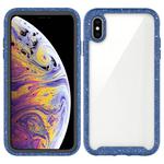 For iPhone XS Max Shockproof Starry Sky PC + TPU Protective Case(Blue)