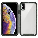 For iPhone X / XS Shockproof Starry Sky PC + TPU Protective Case(Black)